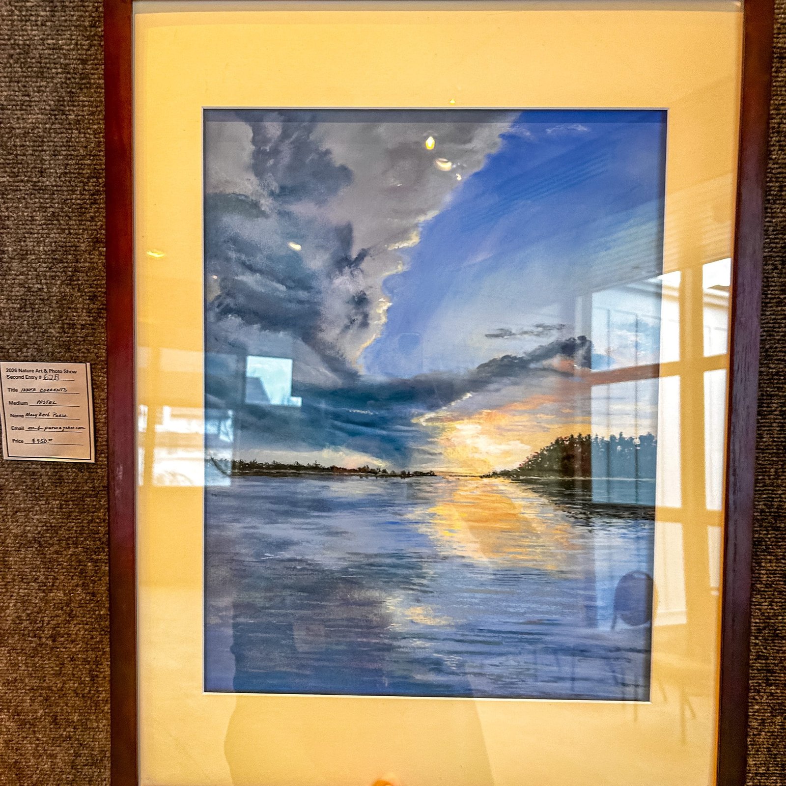 Inner currents pastel landscape painting by mary beth paese