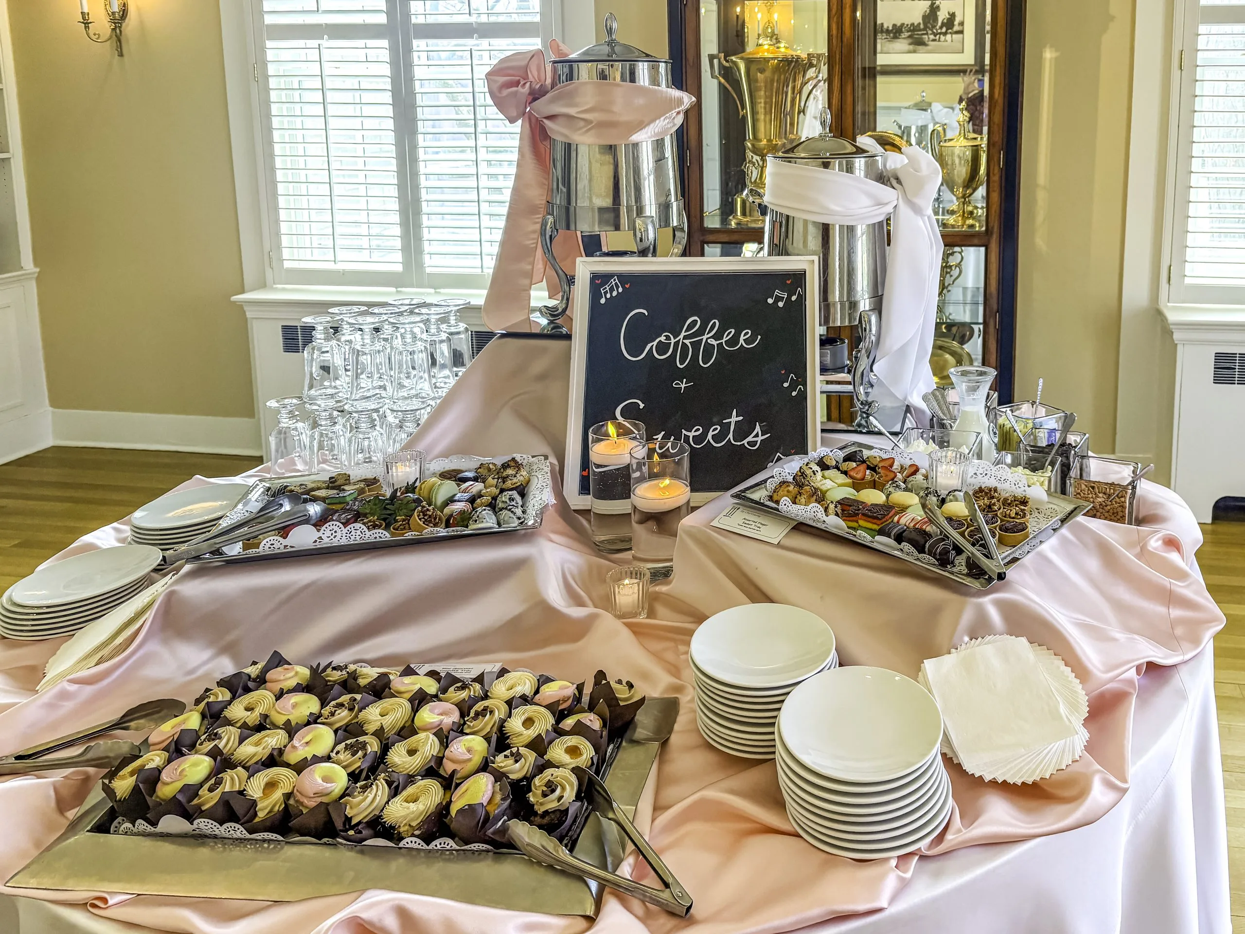 Vinyl record seating chart at danada house bridal shower